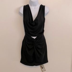 Espiral Cowl Neck Mini Dress